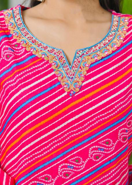 Felocity Cotton Lehriya catalog leheriya kurti online india