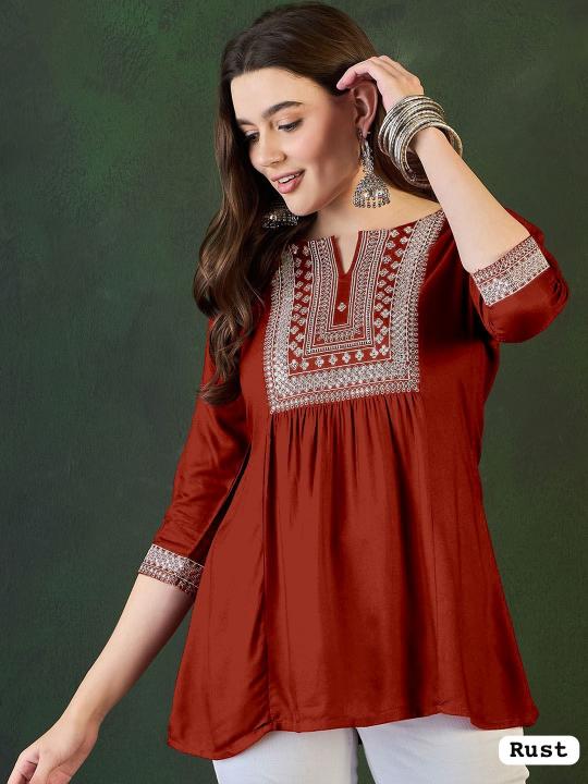 Felocity Heavy Rayon vol 2 catalog buy white short kurtis online india