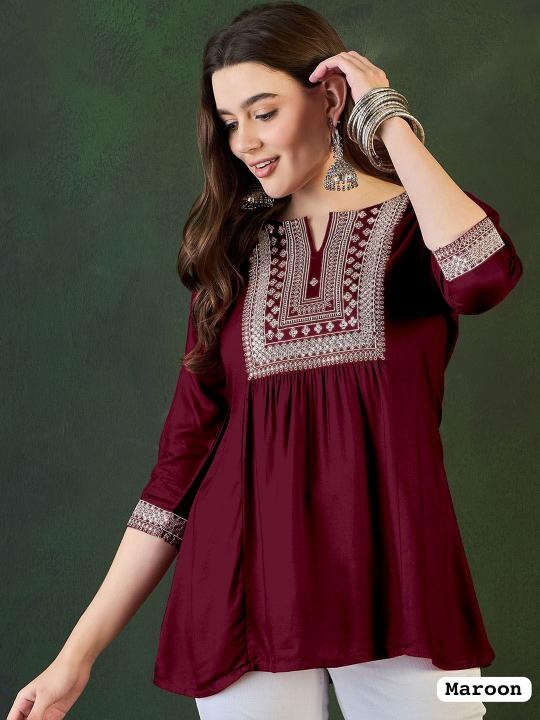Felocity Heavy Rayon vol 2 catalog buy white short kurtis online india