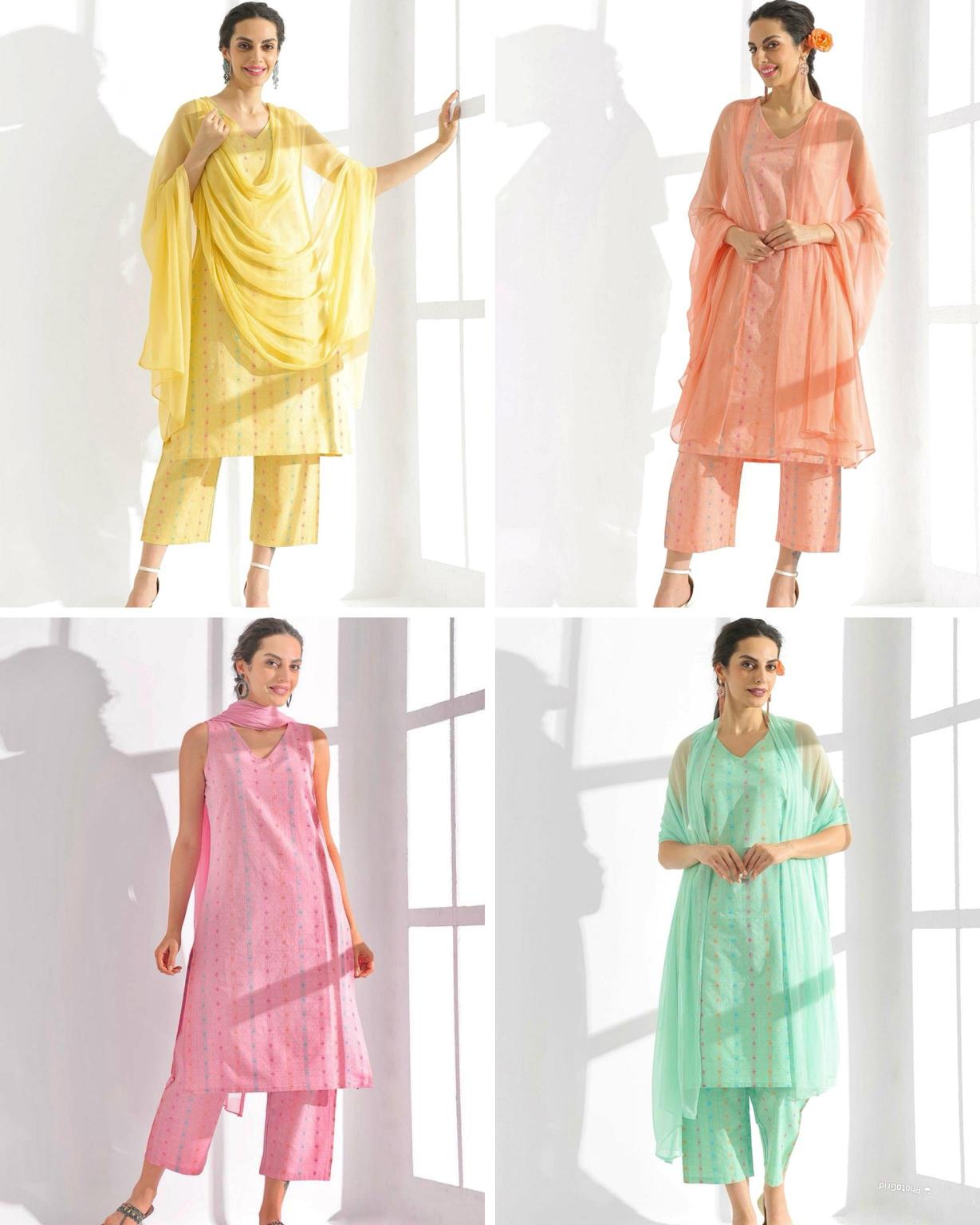 Felocity Pure cotton Print catalog sleeveless kurtis online india