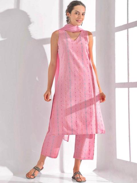 Felocity Pure cotton Print catalog sleeveless kurtis online india