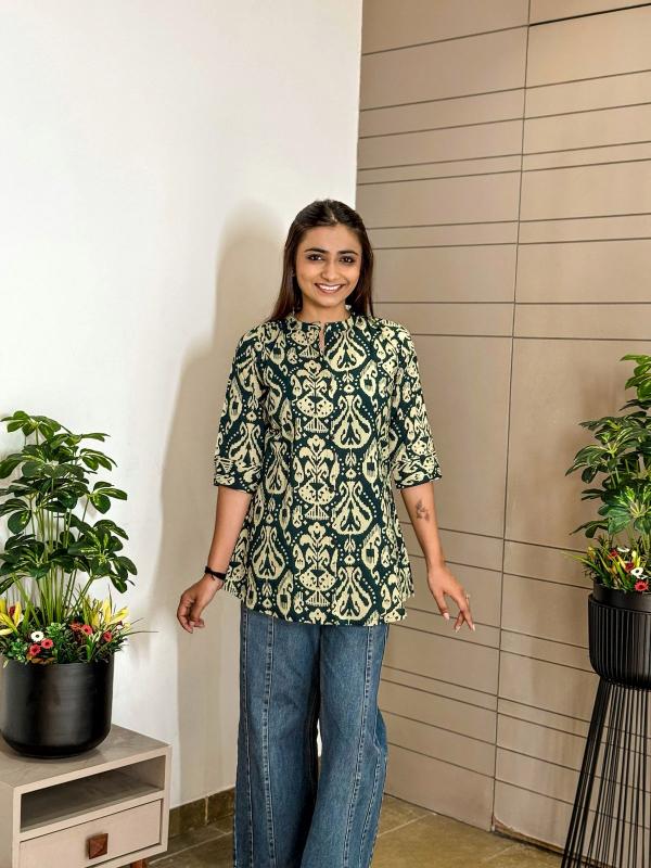 Felocity Pure Premium Cotton With Print catalog indian kurti tops online india