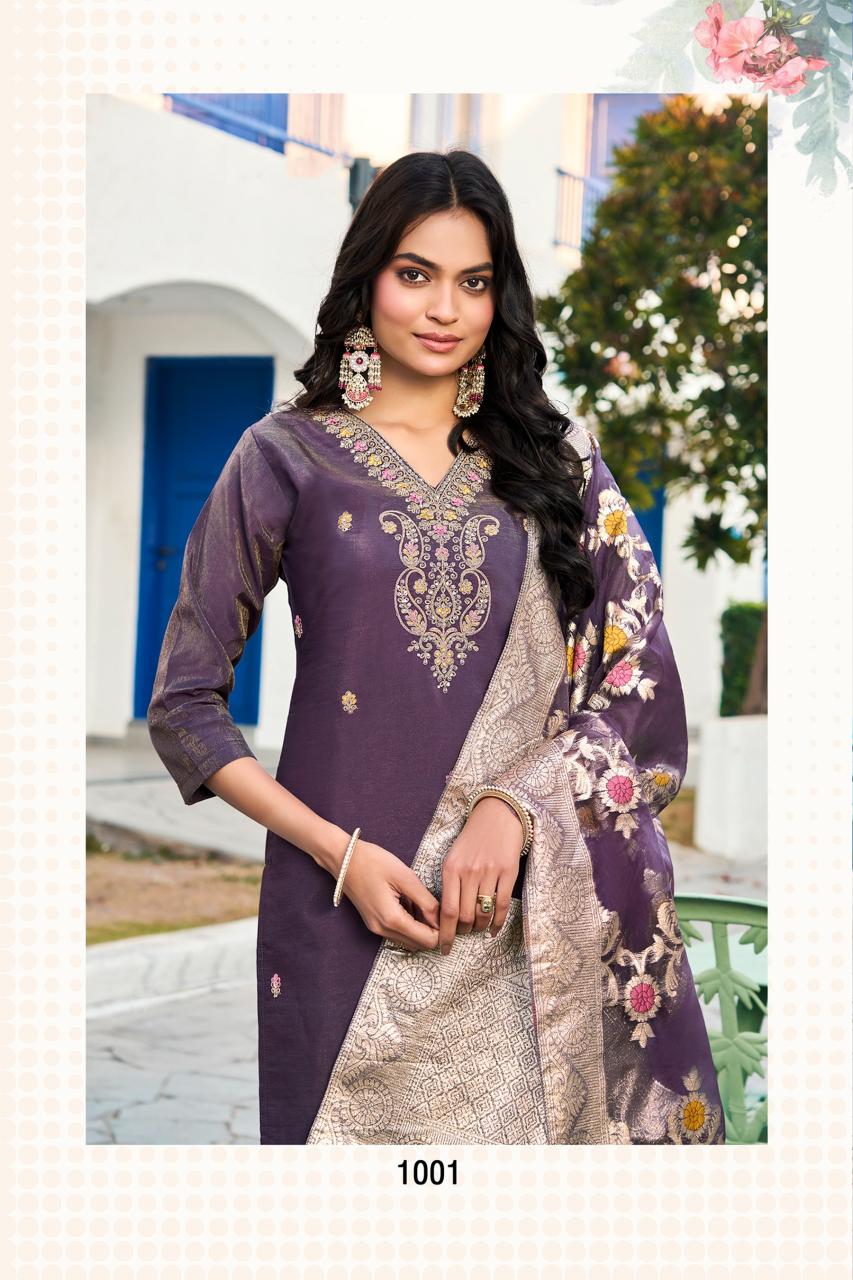 Felocity Pure Roman Simar catalog purple kurtis online india 