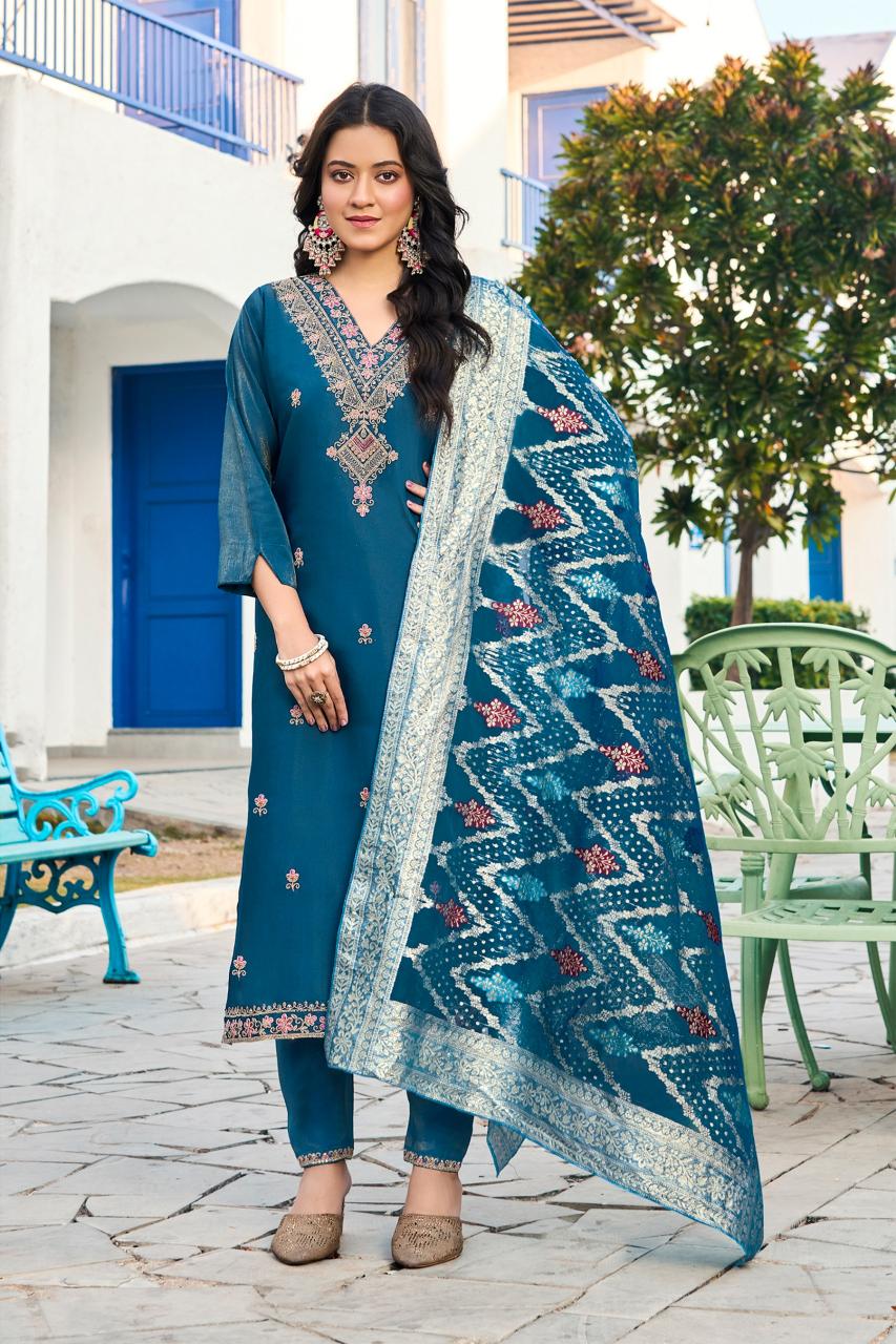 Felocity Pure Roman Simar catalog purple kurtis online india 
