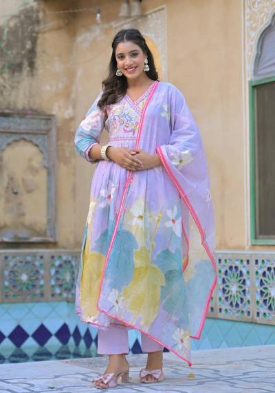 Felocity Tanyaa P 173 catalog Cotton Printed Anarkali kurti set