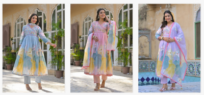 Felocity Tanyaa P 173 catalog Cotton Printed Anarkali kurti set