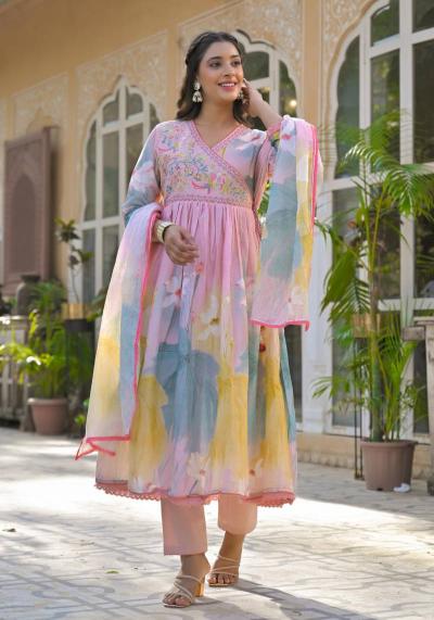 Felocity Tanyaa P 173 catalog Cotton Printed Anarkali kurti set