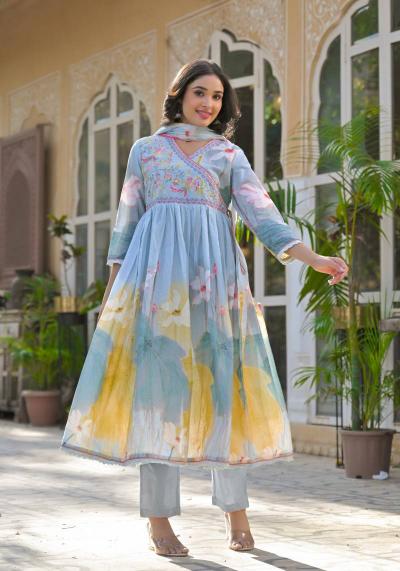 Felocity Tanyaa P 173 catalog Cotton Printed Anarkali kurti set