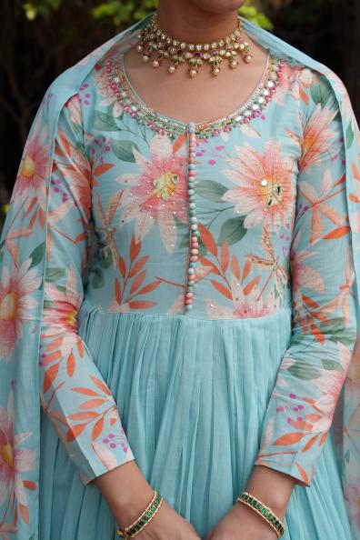 Felocity Tanyaa P 201 catalog buy cotton anarkali kurtis online india