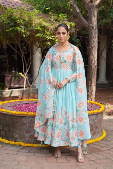 Felocity Tanyaa P 201 catalog buy cotton anarkali kurtis online india