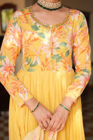Felocity Tanyaa P 201 catalog buy cotton anarkali kurtis online india