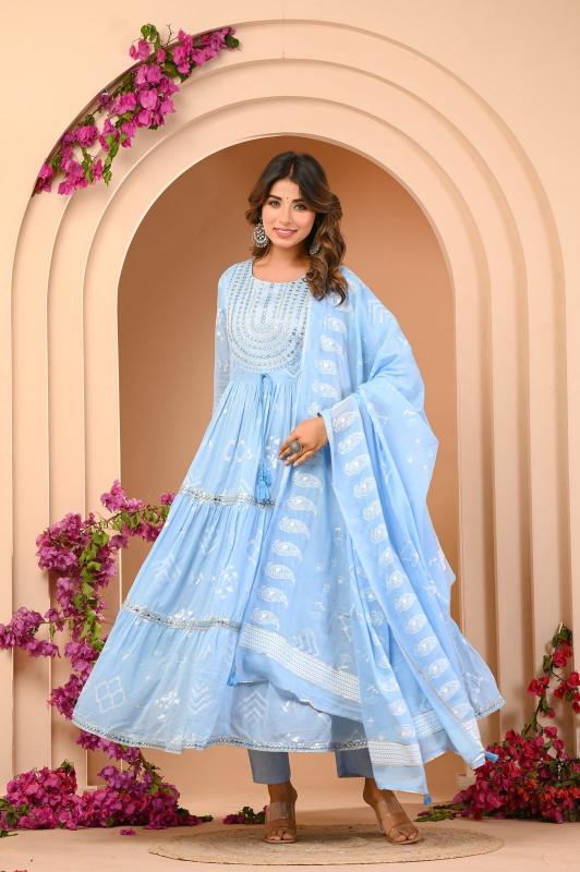 Felocity Tanyaa P 205 catalog fab india light blue kurti 