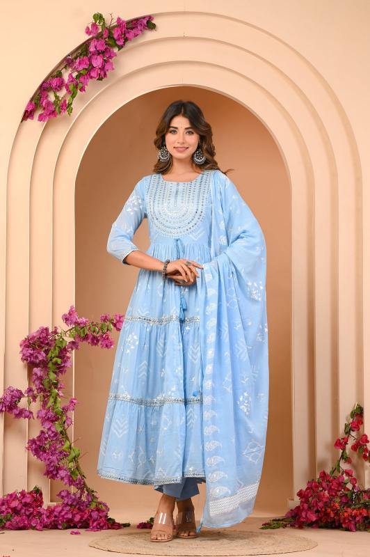 Felocity Tanyaa P 205 catalog fab india light blue kurti 