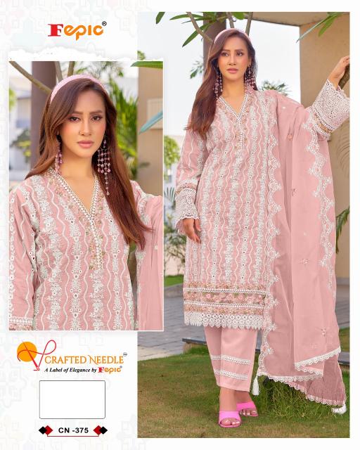 Fepic Rosemeen CN 375 catalog pakistani designer suits surat wholesalers