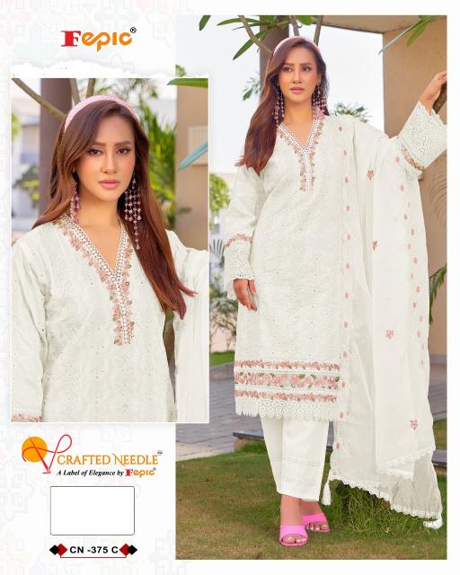 Fepic Rosemeen CN 375 catalog pakistani designer suits surat wholesalers