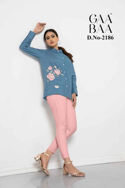 Gaabaa 2186 Catalog Rayon Slub Ladies Shirt
