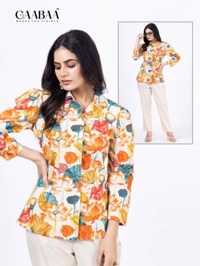 Gaabaa 899 catalog Cotton Flex Printed Shirt