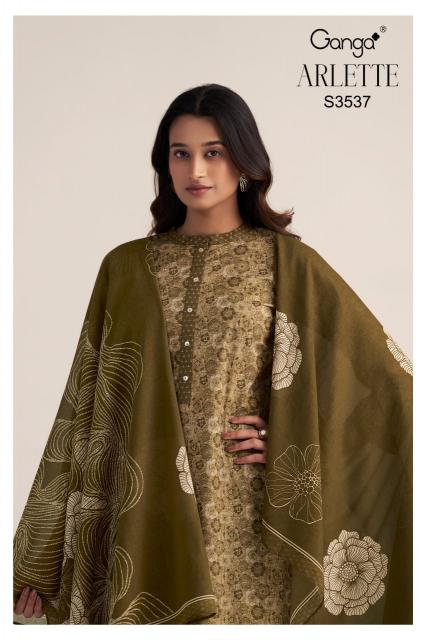 Ganga Arlette 3537 Catalog wholesale pakistani designer salwar kameez