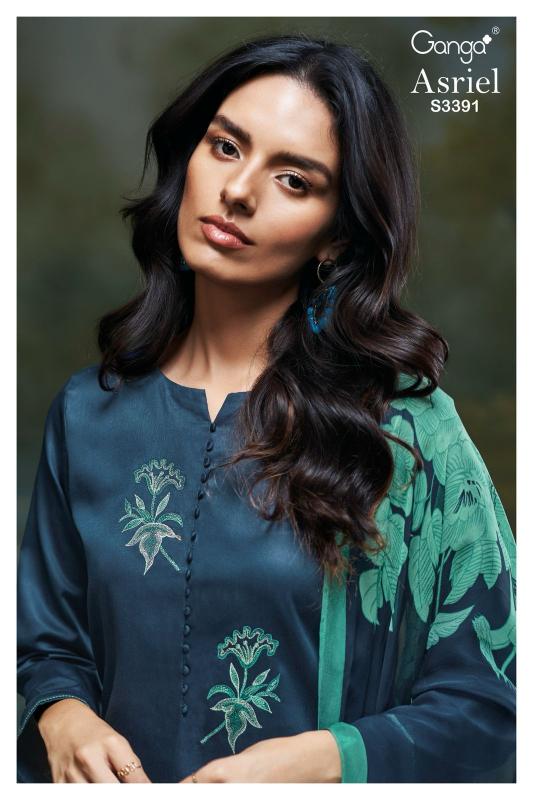 Ganga Asriel 3391 catalog cotton salwar kameez wholesaler