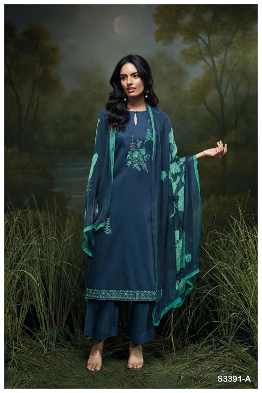 Ganga Asriel 3391 catalog cotton salwar kameez wholesaler