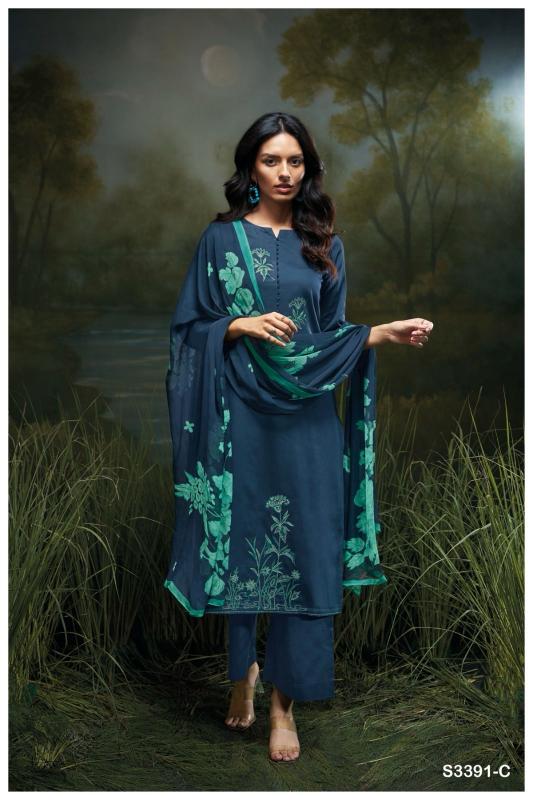 Ganga Asriel 3391 catalog cotton salwar kameez wholesaler
