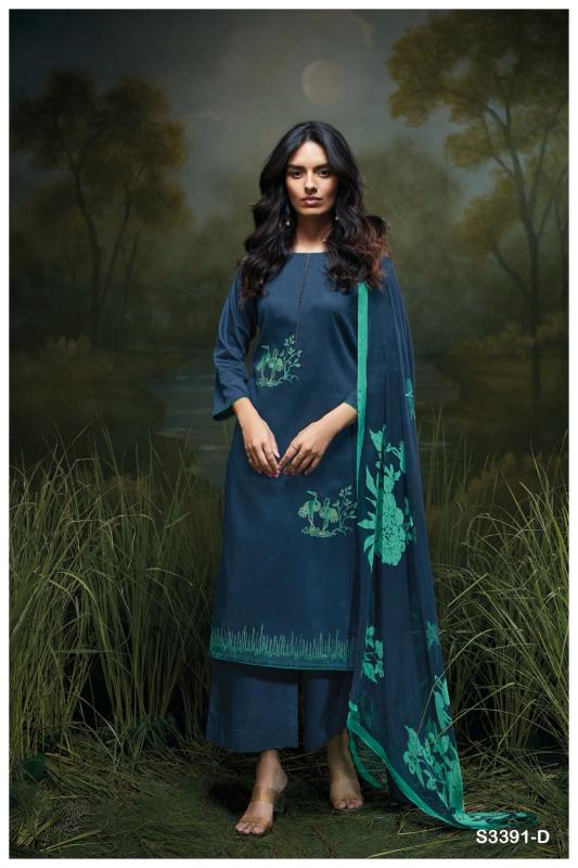 Ganga Asriel 3391 catalog cotton salwar kameez wholesaler