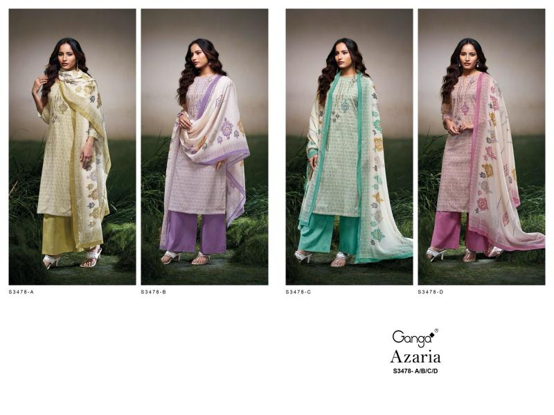 Ganga Azaria 3478 catalog wholesale salwar kameez in usa