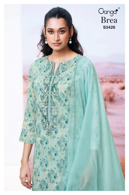Ganga Brea 3426 catalog salwar kameez wholesaler forms