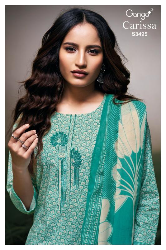 Ganga Carissa 3495 catalog salwar kameez wholesale in kolkata