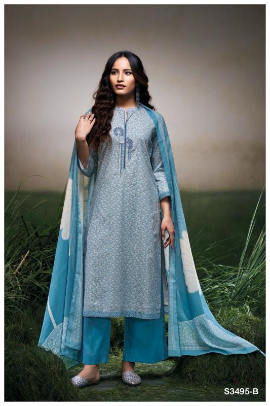 Ganga Carissa 3495 catalog salwar kameez wholesale in kolkata