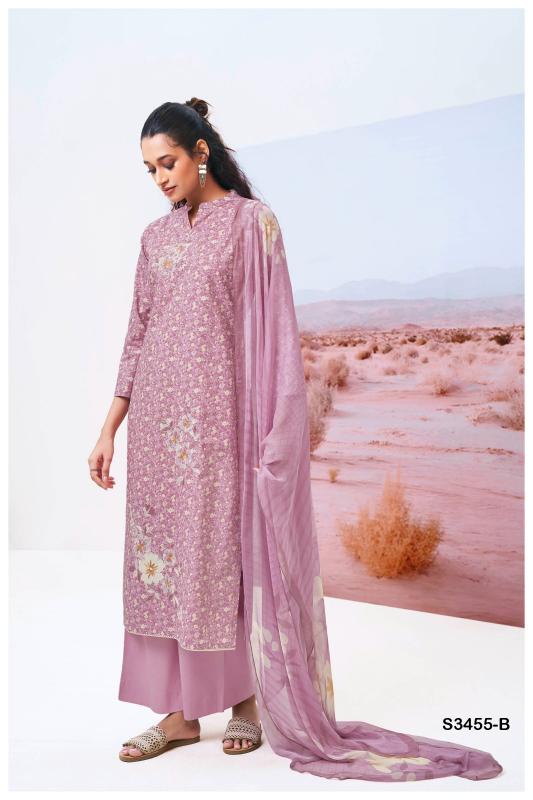 Ganga Dasmi 3455 catalog wholesale salwar kameez market in bangalore