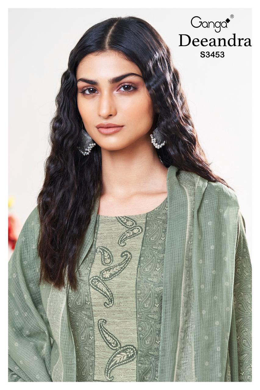 Ganga Deeandra 3453 catalog salwar kameez wholesale online shopping 