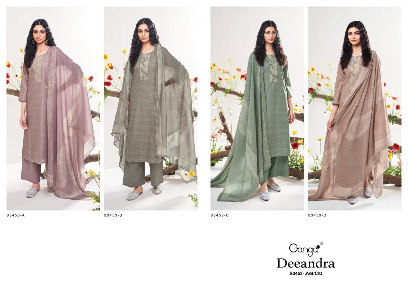 Ganga Deeandra 3453 catalog salwar kameez wholesale online shopping 