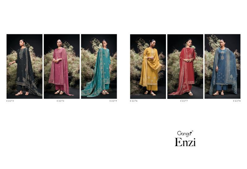Ganga Enzi catalog wholesale unstitched salwar kameez suppliers