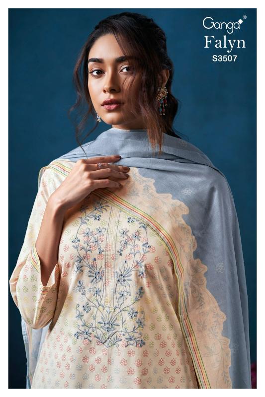 Ganga Falyn 3507 catalog salwar kameez manufacturers wholesale suppliers in surat surat gujarat