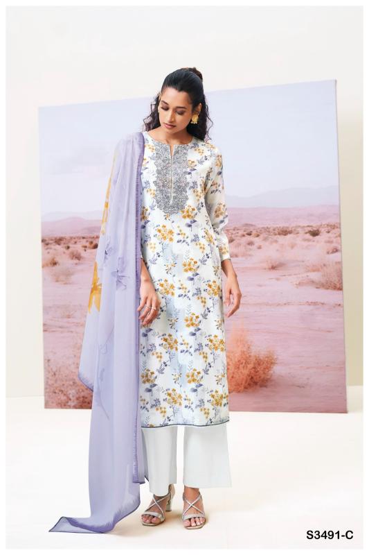 Ganga Fazeela 3491 catalog patiala salwar kameez wholesale