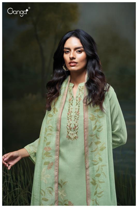 Ganga Genika 3471 catalog Premium Cotton salwar suits