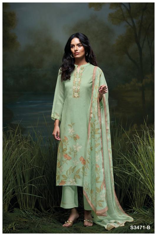 Ganga Genika 3471 catalog Premium Cotton salwar suits