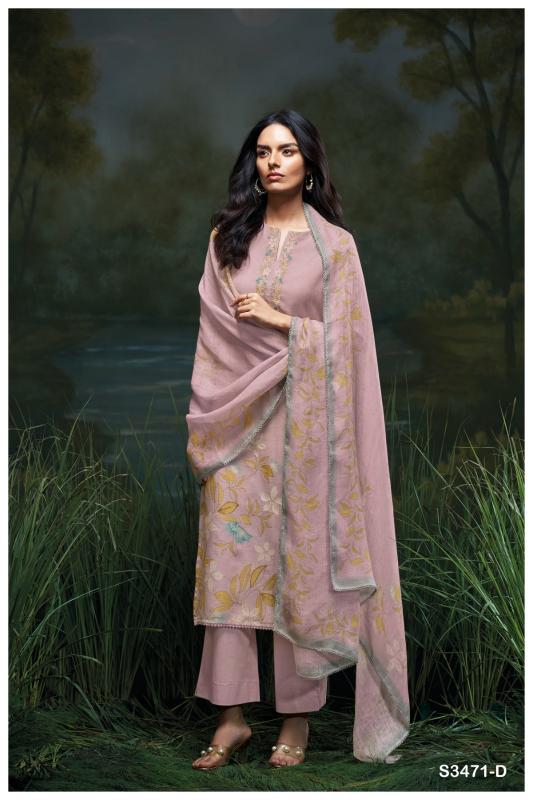 Ganga Genika 3471 catalog Premium Cotton salwar suits