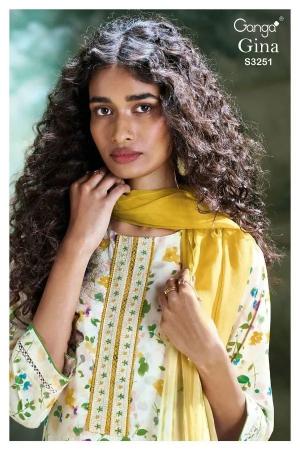 Ganga Gina 3251 catalog mumbai wholesale salwar kameez