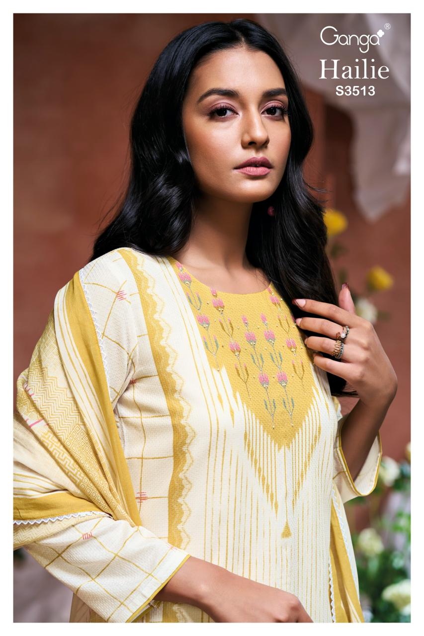 Ganga Hailie 3513 catalog salwar kameez wholesaler