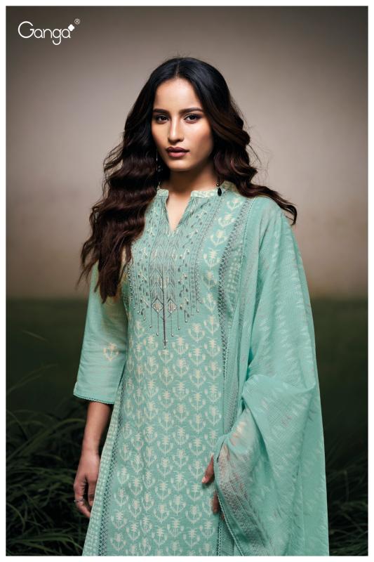 Ganga Hermona 3531 catalog ludhiana design salwar kameez wholesale exporter