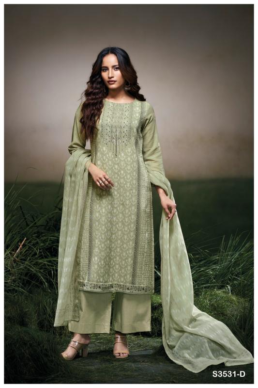 Ganga Hermona 3531 catalog ludhiana design salwar kameez wholesale exporter