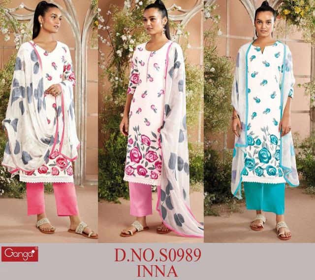 Ganga Inna 989 Catalog wholesale salwar kameez in hyderabad