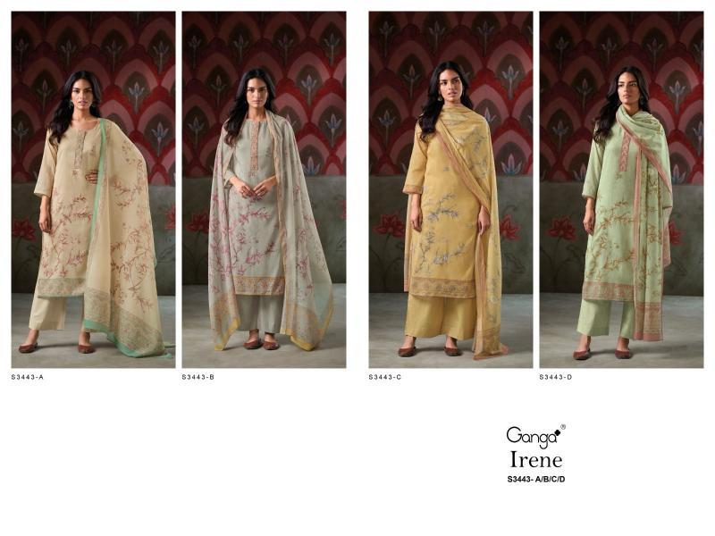Ganga Irene 3443 catalog wholesale salwar kameez