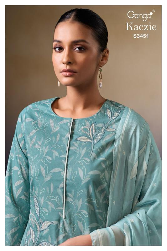 Ganga Kaczie 3451 catalog indian salwar kameez wholesale price