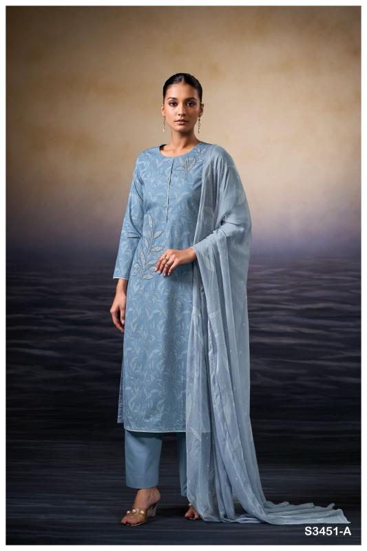 Ganga Kaczie 3451 catalog indian salwar kameez wholesale price