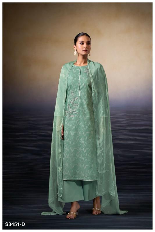 Ganga Kaczie 3451 catalog indian salwar kameez wholesale price