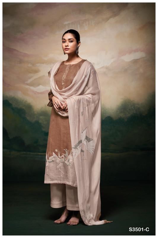 Ganga Kaleah 3501 catalog traditional salwar kameez wholesale