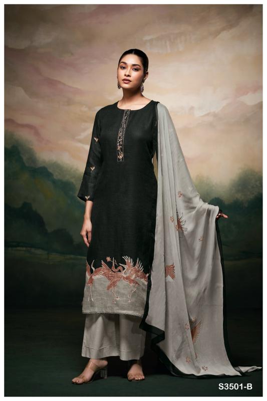 Ganga Kaleah 3501 catalog traditional salwar kameez wholesale